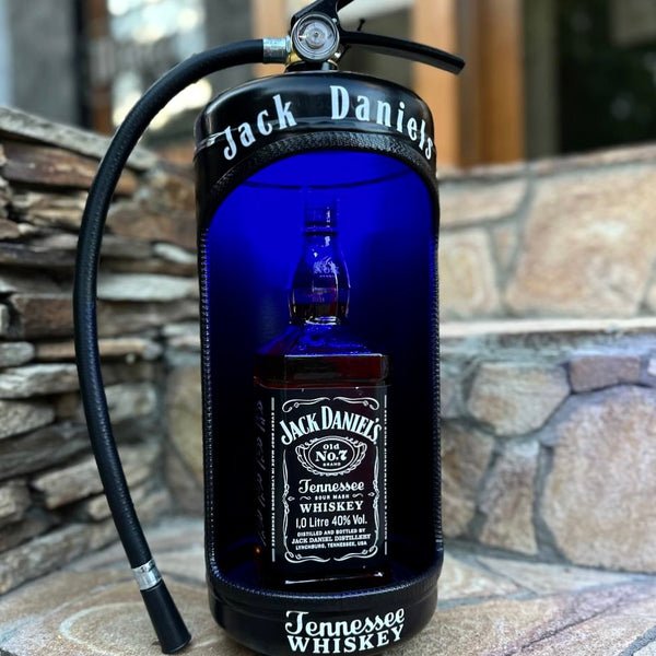 Gift Fire Extinguisher Whiskey Bar With Whiskey Stones, Fire Extinguisher Mini Bar, Wiskey Minibar For Firefighters, Custom Fuel Bar