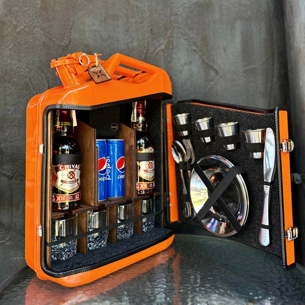 20 L Camping Jerry Can Alcohol Mini Bar For 4, Custom Fuel Bar, Gas Can Bar, Bar Cart, Original Present Bar For Husband, Present Bar Case