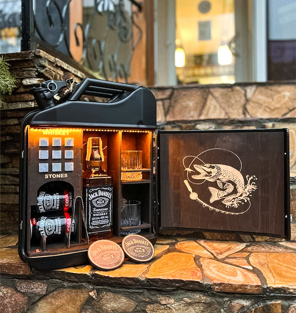 Jerrycan Minibar 20L with whiskey stones